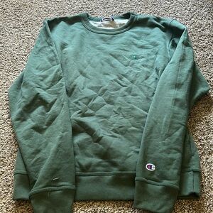 Dark green champion crewneck